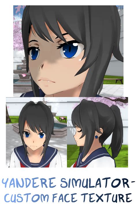 Yandere Simulator- Custom Face Texture by ImaginaryAlchemist on DeviantArt