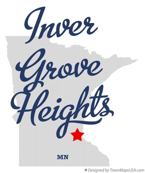 Map of Inver Grove Heights, MN, Minnesota