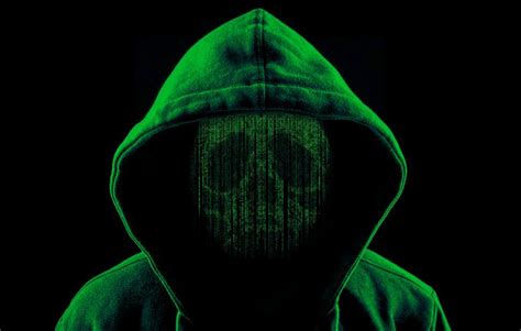 Free Stock Photo of Hooded Hacker as a Skull of Computer Code - Green Version | Download Free ...