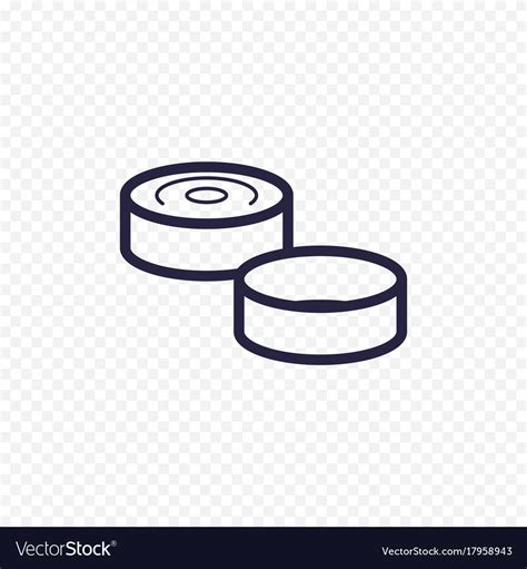 Game of checkers line icon checkers figure thin Vector Image