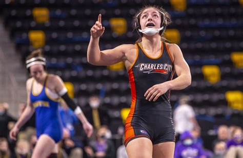 "This was all for him:" Charles City's Lilly Luft and Kiki Connell win state wrestling titles