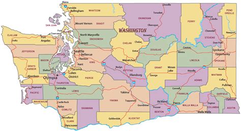 Washington State Political Map