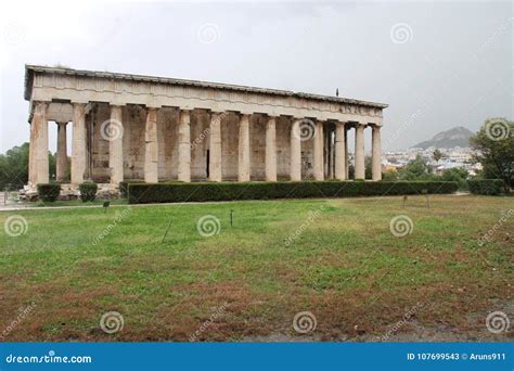 Athens Agora, Ruins and Temples Stock Image - Image of athens ...