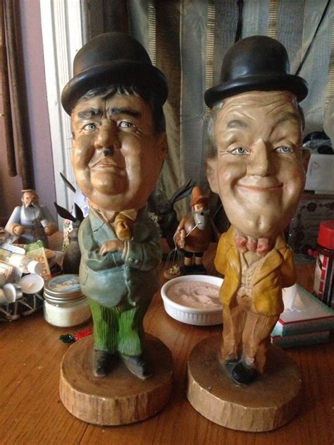 Vintage Laurel And Hardy Plaster Statues | Statue, Laurel and hardy, Laurel