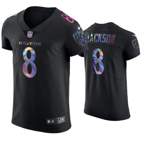 Ravens Lamar Jackson Holographic Black Edition Jersey – US Sports Nation