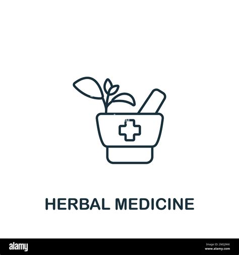 Herbal Medicine icon. Monochrome simple Healthcare icon for templates, web design and ...