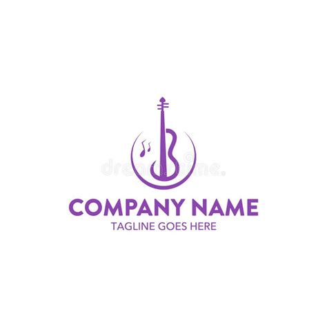 Unique Music Logo Template. Vector Stock Vector - Illustration of ...