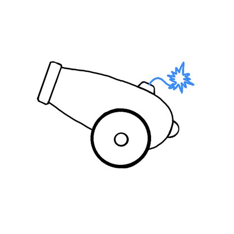 How to Draw a Cannon - Step by Step Easy Drawing Guides - Drawing Howtos