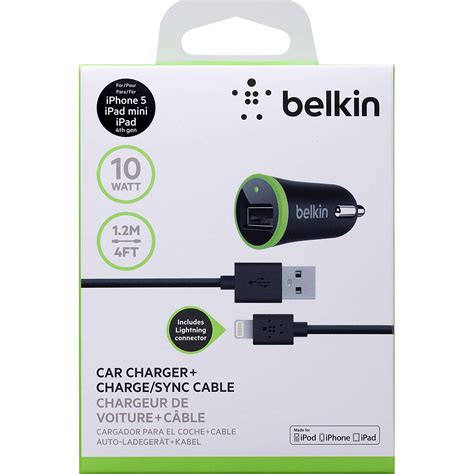 Belkin Car Charger w/ Lightning to USB Adapter - TVs & Electronics ...