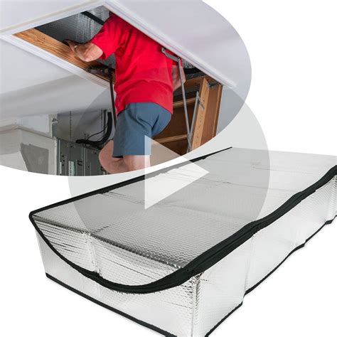 Buy Insulating Attic Stair Cover (25" x 54" x 11") - MPET Attic Door Cover With Easy Access ...