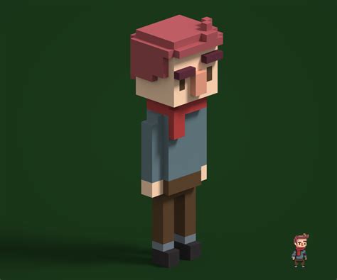 Made a friend's character (original is in the corner) : VOXEL | Voxel ...