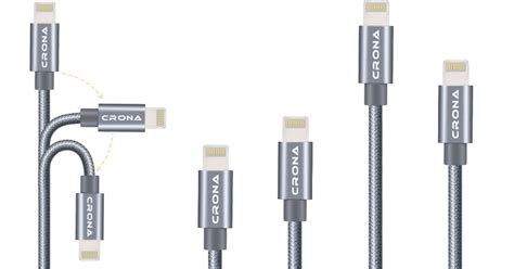 Amazon: Lightning Charging Cables 4-Pack Just $10.91