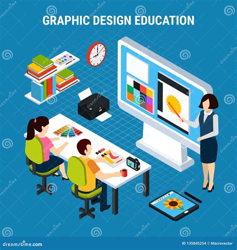 Graphic Design Education Illustration Stock Vector - Illustration of concept, icons: 135845254