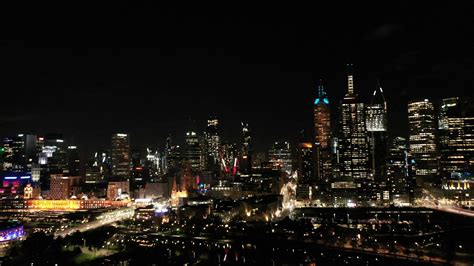 Melbourne CBD Night View Drone - YouTube