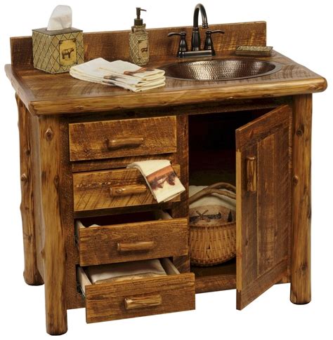 Unique Bathroom Vanity, Rustic Bathroom Vanities, Rustic Bathroom Decor ...