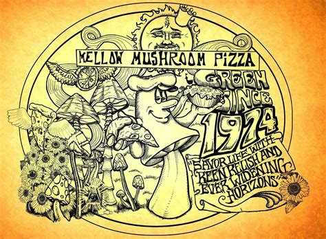 MELLOW MUSHROOM ART | Mushroom art, Coloring pages for grown ups, Art