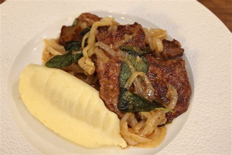 Calves Liver, Onion Gravy, Sage and Mash - James Martin Chef