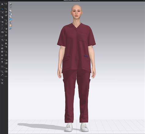 ArtStation - Medical Uniform Women and Men Unisex , clo3d,marvelous designer | Game Assets