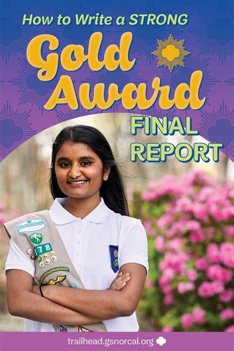 How to Write a Strong Gold Award Final Report | Girl scout bridging ...