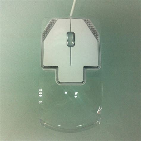 Clear Computer 2.4G Wireless Mouse 1200DPI Optical LED Blue Light ...