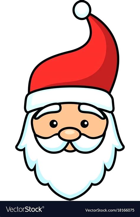 Santa Face Drawing | Free download on ClipArtMag