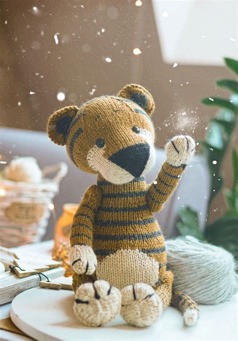 Tiger Knitting Pattern Toy Knitting Pattern / Polushkabunny - Etsy