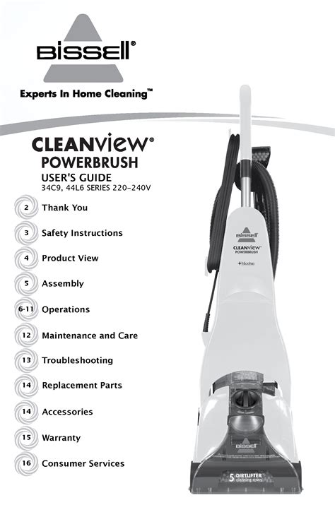 Bissell Carpet Cleaner Manual Pdf