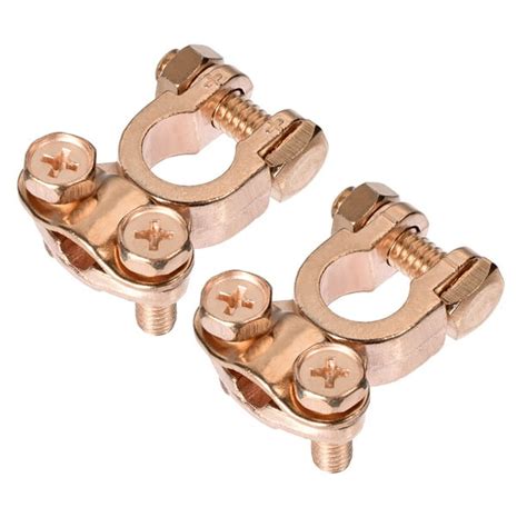 Car Battery Terminal Clamp Positive Negative 13mm 11mm Set Copper 1 Pair - Walmart.com - Walmart.com