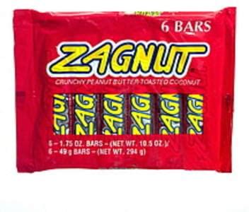 Zagnut Bar - 6 ea, Nutrition Information | Innit