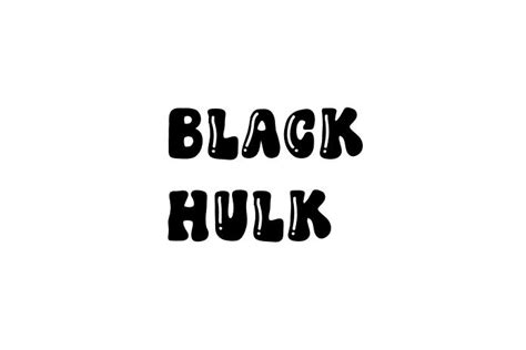 Black Hulk Font - Free Font Download