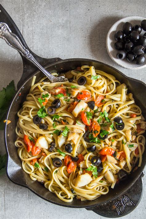 Italian Baccala Linguine Recipe - An Italian in my Kitchen