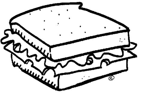 sandwich | Clip art, Clipart black and white, Sandwiches