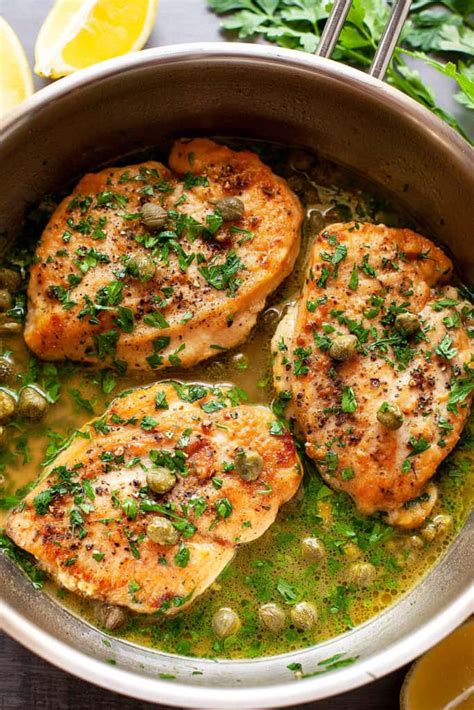 Lemon Caper Chicken | Foodtasia