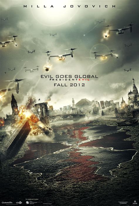 Resident Evil: Retribution Evil Goes Global Teaser Poster and Banner