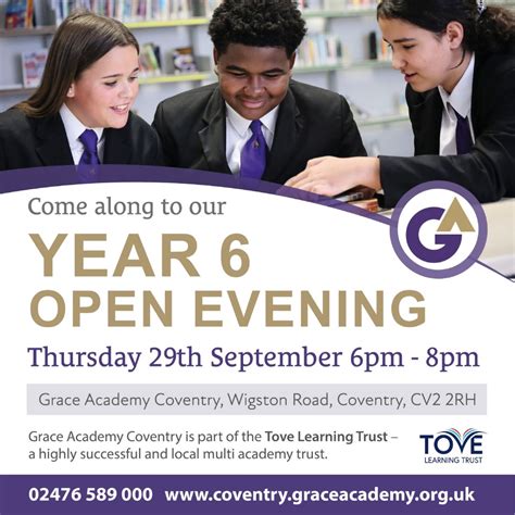 Grace Academy Coventry - Year 6 Open Evening