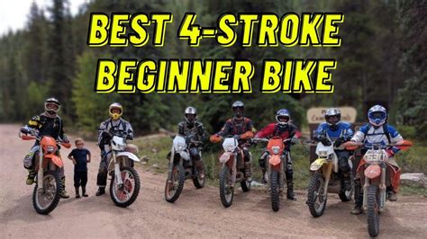 Best 4 Stroke Dirt Bike For Beginners: Based On Your Size & Budget - YouTube