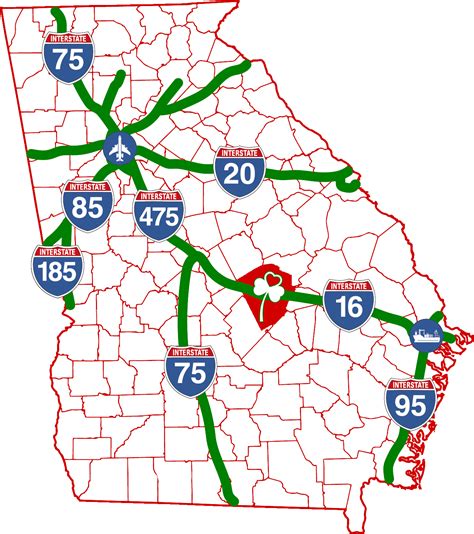 Georgia Highway Map