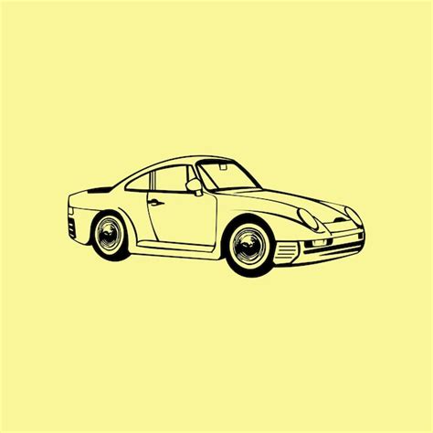 Premium Vector | Silhouette vector car with a yellow background