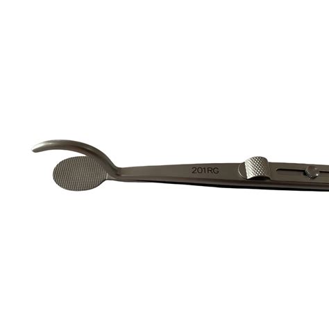 Regine 201RG watchmaker tweezers with a serrated base and slide lock f ...