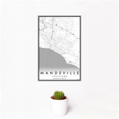 Mandeville - Louisiana Map Print in Classic — JACE Maps