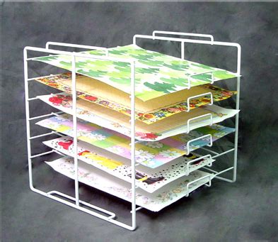 6 Tier 12x12 Paper Rack | Organizer | Counter Top Wire Rack