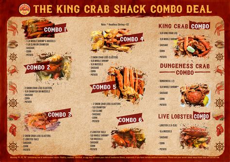 Our Menu - Seafood Restaurant | The King Crab Shack 27th Street of Milwaukee, Wisconsin 53221 ...