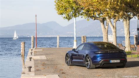 2020 Porsche Taycan Turbo S (Color: Gentian Blue Metallic) | Rear Three ...