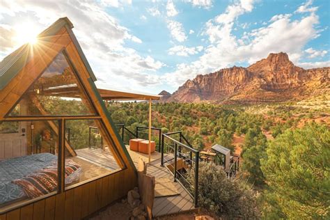 Zion EcoCabin : jacuzzi privé, Zion Canyon Views - Micromaisons à louer à Hildale, Utah, États ...