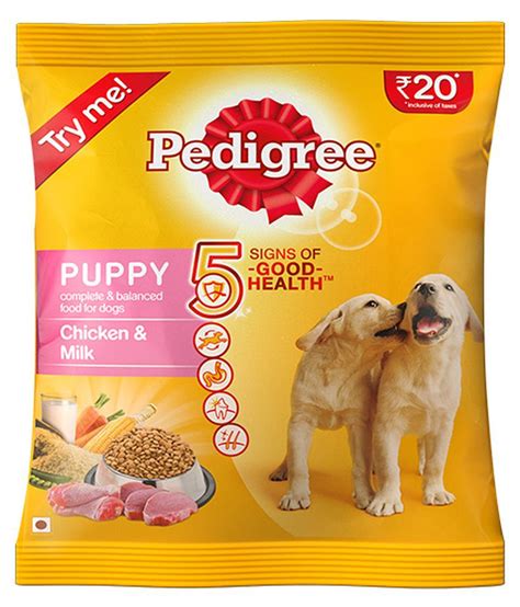 Pedigree (Puppy - Dog Food) Chicken & Milk, 100 gm Pouch (Pack of 5): Buy Pedigree (Puppy - Dog ...