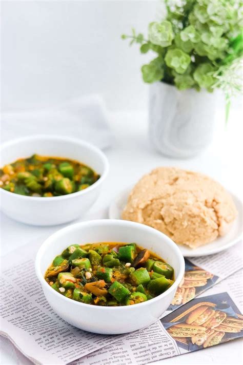 Okra Soup Recipe | Vegan Nigerian Chunky Okro Soup Dish