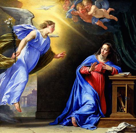 Annunciation Painting by Philippe de Champaigne - Fine Art America