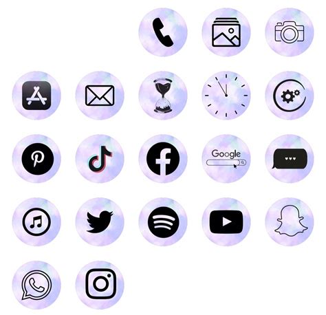 purple aesthetic icons for apps - wallpapercavelovegirl