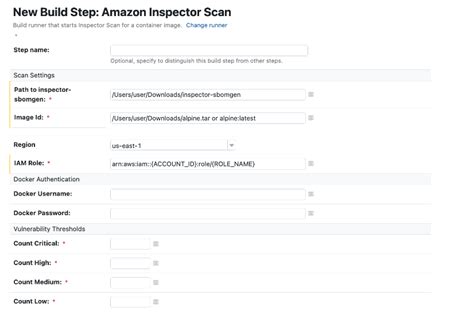 Amazon Inspector Scanner - TeamCity Plugin | Marketplace