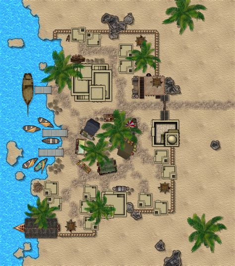 Coastal Desert Town Revisited Patreon Fantasy Map Des - vrogue.co